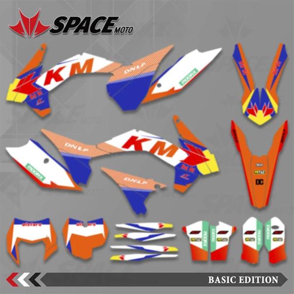 【並行輸入品】スペースグラフィック背景デカールステッカーキット EXC EXC-F 125 250 ...