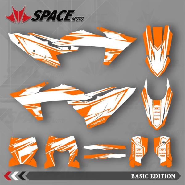 【並行輸入品】スペースモト KTM 23-25SXF 24-26EXC グラフィック背景デカールステ...