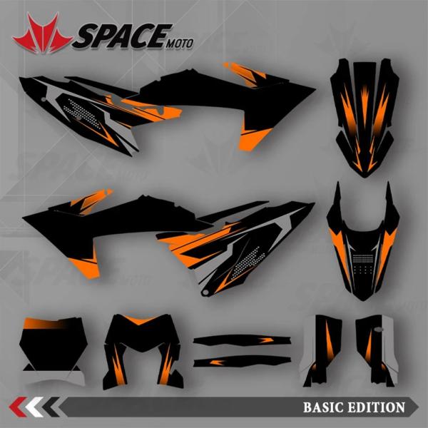 【並行輸入品】スペースモト KTM 23-25SXF 24-26EXC グラフィック背景デカールステ...