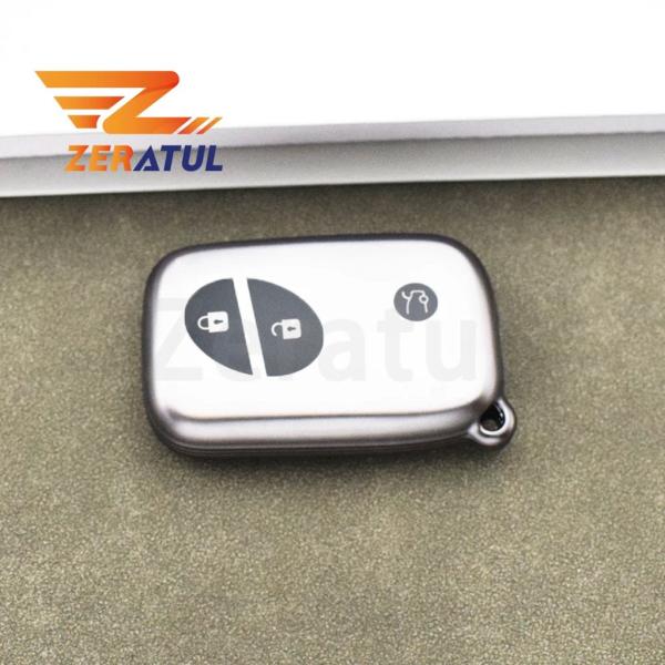 【並行輸入品】ガンメタルグレーTPUスマートキーケースカバーシェル レクサス RX270 ES240...