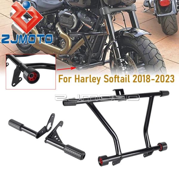 【並行輸入品】1 セットバイクハイウェイエンジンクラッシュケージハーレーソフテイルヘリテージクラシッ...