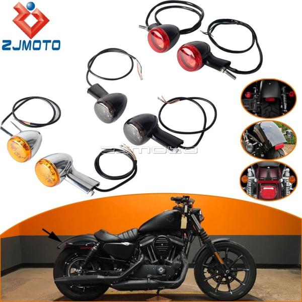 【並行輸入品】1992-2022 バイクリアブレーキインジケーター LED ウィンカーライトランニン...