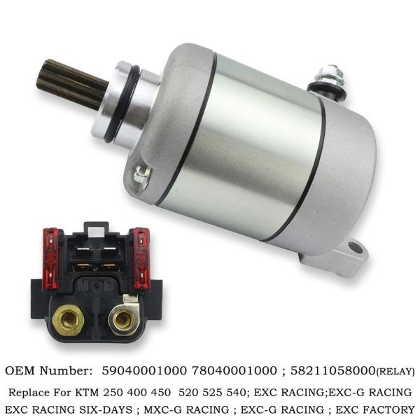 【並行輸入品】電気スターターモーターリレー KTM EXC 250 400 520 540 レーシン...