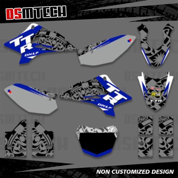【並行輸入品】DSMTECH-ヤマハ用バイクグラフィックステッカーキット ナンバー背景 カスタムステ...