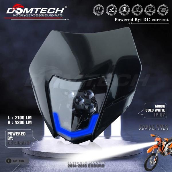 【並行輸入品】DSMTECH-バイクヘッドライト バイクヘッドライト KTM SX F EXC XC...