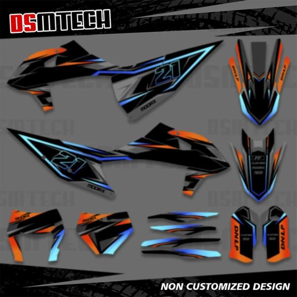 【並行輸入品】DSMTECH グラフィックデカールステッカーキット KTM 125 250 350 ...