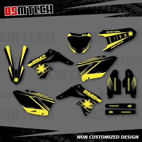 【並行輸入品】DSMTECH フルグラフィックスデカールステッカーバイク背景カスタムナンバー名スズキ...
