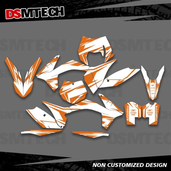 【並行輸入品】DSMTECH フルグラフィックデカールステッカーバイク背景カスタム KTM 2011...