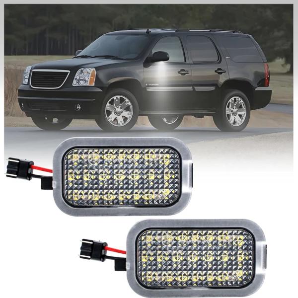 【並行輸入品】2X LED アンダーミラーパドルライトカーテシランプキャデラックエスカレード EXT...