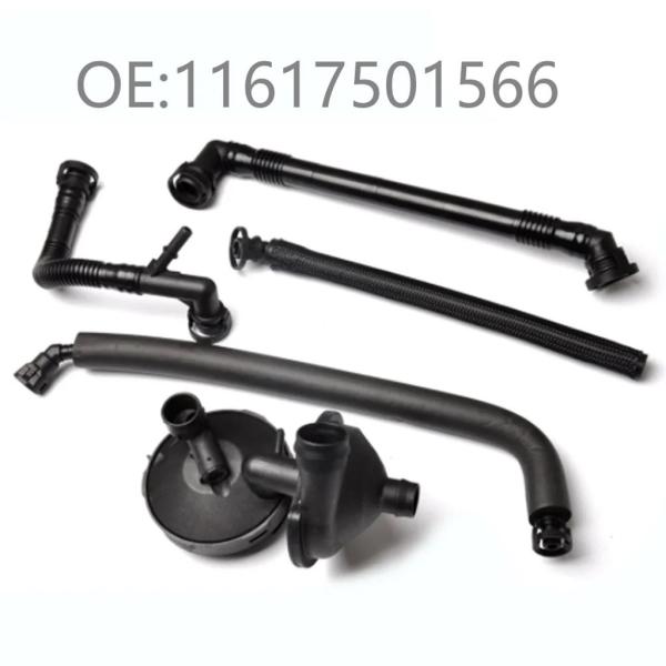【並行輸入品】PVC プラスチック黒クランクケースベントバルブ水分離器 BMW E60 E83 X3...
