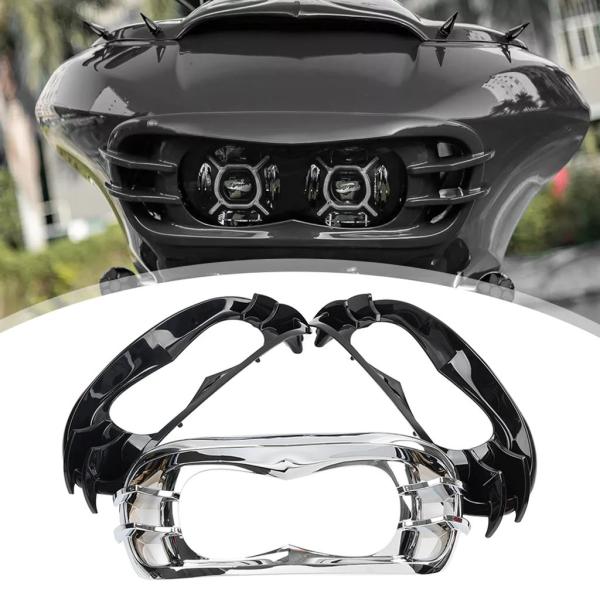 【並行輸入品】バイクヘッドライトベゼルハーレーロードグライド CVO/SE FLTRXSE 2018...