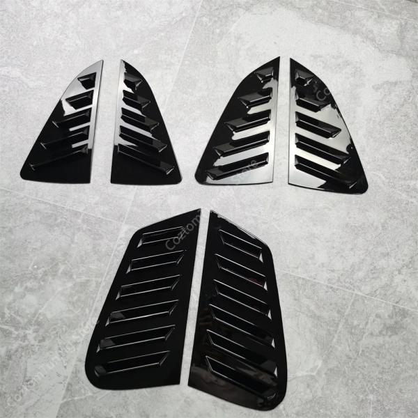 【並行輸入品】 Vw ポロ リアウィンドウ シェード スポイラー ルーバー トライアングル ボディキ...