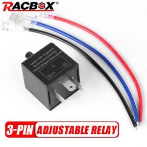 【並行輸入品】 3pin 12v 24v LED点滅リレー 調整可能 バイク用 自動車用