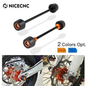 【並行輸入品】 フロントリアホイールアクスル スライダークラッシュパッド ktm exc 300 e...