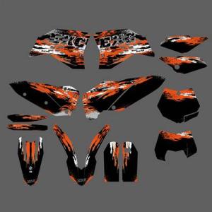 【並行輸入品】 グラフィック背景ステッカー ktm exc300 2008-2010 exc exc...