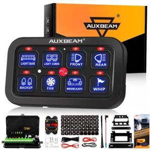 【並行輸入品】 Auxbeam-オン/オフスイッチパネル 8ギャングライト バックライト DIY電源...