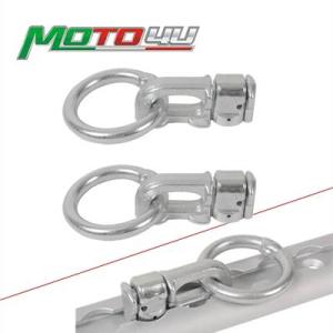 【並行輸入品】 ダブルスタッドダウンタイMOTO4U-L-Track ダブルリング付き トラックレー...
