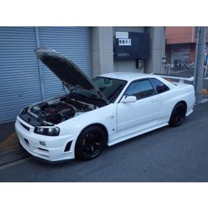 【並行輸入品】 日産スカイライン1999-2002用ガススペーサー フード用ショックアクセサリー b...