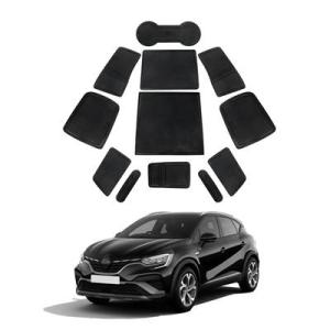 【並行輸入品】 Lfotpp-ルノーキャプチャー2020-2023用ドア溝マット 滑り止めドアゲート...