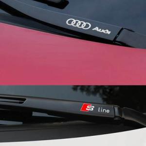【並行輸入品】 ABS素材ウィンドウステッカー 装飾用反射ステッカー アウディ s line rs ...