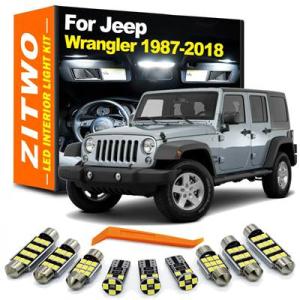 【並行輸入品】 ジープラングラー マップ ドーム 読み取り ルーフライト Yj tj jk ZITW...