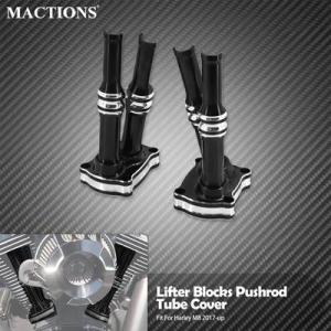 【並行輸入品】 バイクエンジンリフトブロック プッシュロッドチューブカバー ハーレーm8 ツーリング...