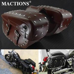 【並行輸入品】 バイク用防水PUレザーバッグ ハーレー シディアンスカウトアート サルエル ブルバー...
