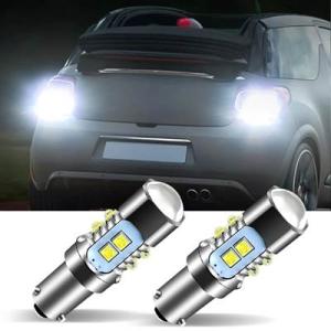 【並行輸入品】 2個ledリバースライトブラブバックアップランプH21W BAY9S 64136シト...