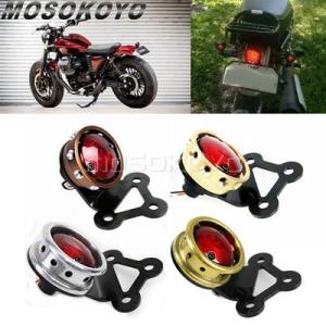 【並行輸入品】 バイク真ちゅうLEDライセンスプレートライト リアテールブレーキストップランプ ハー...