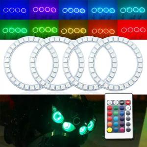 【並行輸入品】 カワサキzx14 zx14r 2006-2011用LEDヘッドライトハロエンジェルア...