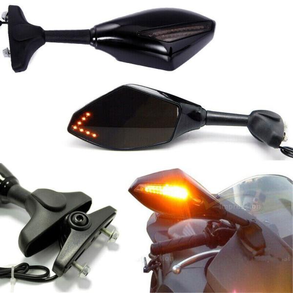 【並行輸入品】 ホンダ バイク オートバイ led ウインカー ミラー 1ペア cbr600rr 1...