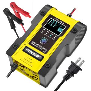 並行輸入品】 FOXSUR 12V 24V オートバイ ゴルフ カーバッテリー充電器
