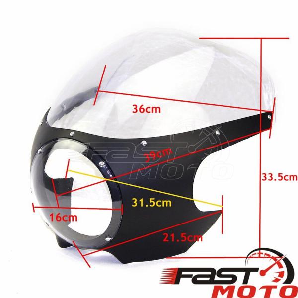 【並行輸入品】 カフェレーサー ヘッドライト フェアリング ウインドスクリーン ハーレースポーツスタ...