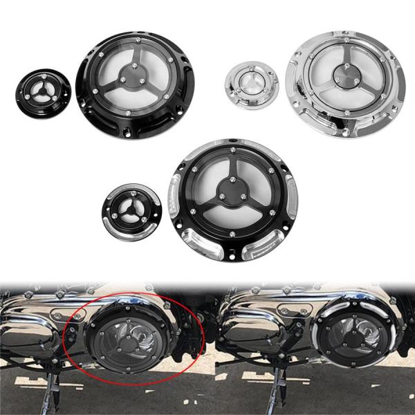 【並行輸入品】 バイク 6穴 ダービーカバー タイミングタイマーカバー アルミ ハーレースポーツスタ...