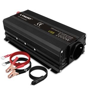 【並行輸入品】 電気自動車 インバーター 自動変圧器 12v 220v 500w 1500w 2000w 2600w ソケット 12ボルト ソーラートランス