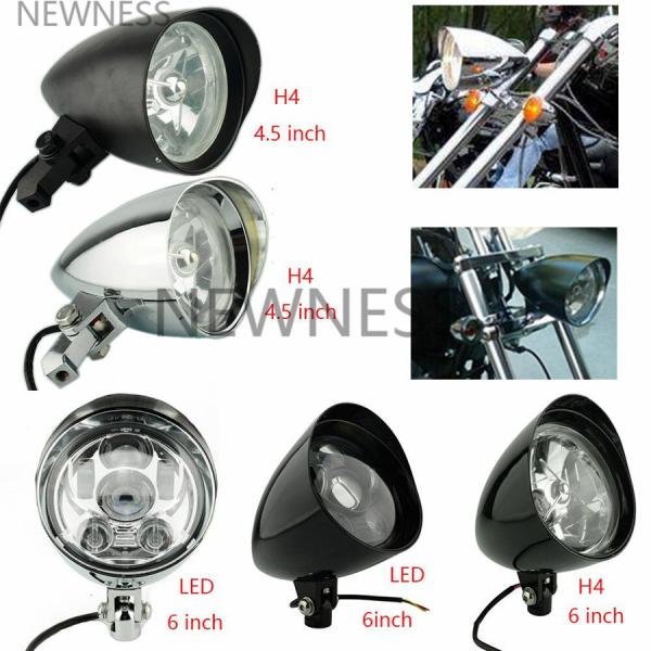 【並行輸入品】 ハーレー オートバイ ヘッドライト Led 4.5 "5.75" h4 トライバー ...