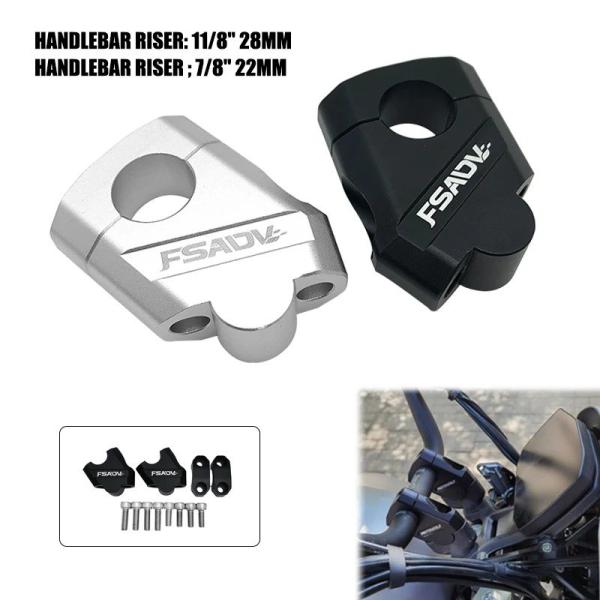 【並行輸入品】 オートバイ 汎用 ハンドルバー リスバーマウント ハンドルクランプ 28mm1 1/...