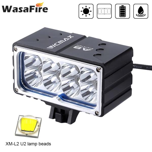 【並行輸入品】 ヘッドライト 自転車 led Wasafire 8 x XM-L2 u2 9600l...