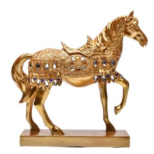 馬の置物 オブジェ ツインホース 風水 縁起物 オーナメント ゴールド 馬の置物 オブジェ ツインホース 風水 縁起物 オーナメント – 輸入家具