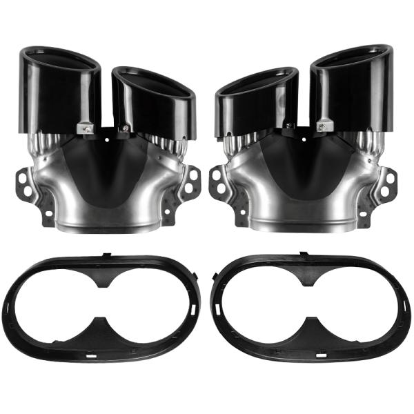 【並行輸入品】 メルセデスベンツ エキゾーストマフラーチップ リアバンパーアウトレット w177 a...