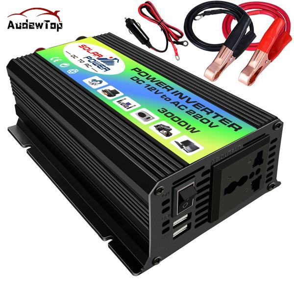 【並行輸入品】 インバーター ソーラーインバーター 3000w 電力変換器 ピーク電圧 12v〜22...