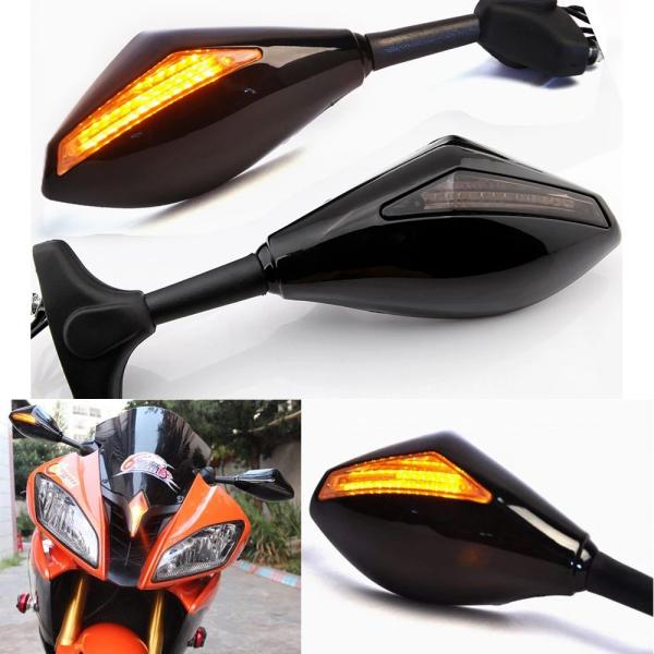 【並行輸入品】 ホンダ オートバイ ミラー ledウインカー付き 統合 フロント バック cbr60...