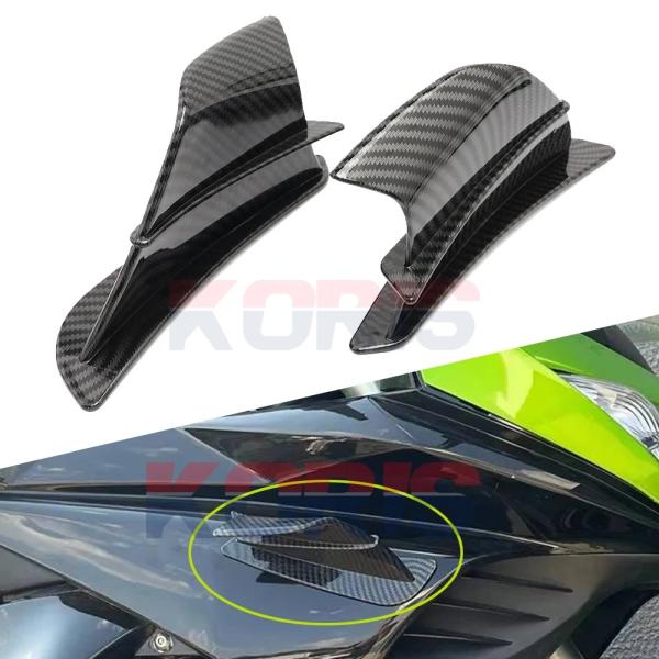 【並行輸入品】 カワサキ サイドウィング レットデフレクター オーバル ウィングスポイラー Zx63...