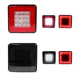 2インチ用 ヒッチメンバーカバー 15LEDライト付き ヒッチカバー 12V