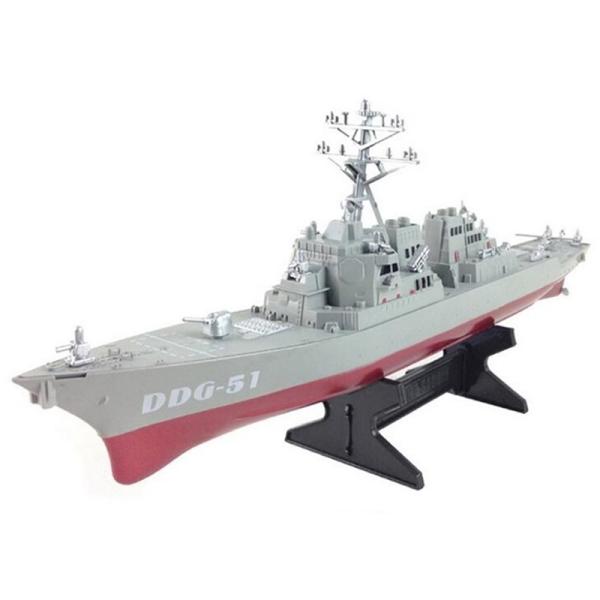 軍艦モデル ミサイルデストロイヤー船モデル 子供のため ガイド付き ディスプレイ付き静的玩具 教育玩...