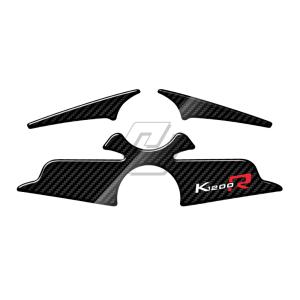 Bmw k1200r スポーツ 最大2010 アッパートリプルヨークディフェンダー 3dカーボンルッ...