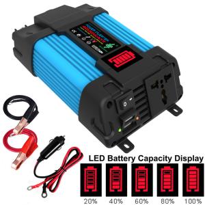 電力変換器6000w LED電圧計 変圧器 12v〜110/220v デュアルusb 自動車用 家電用｜YKNshop