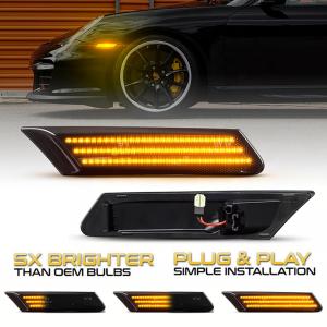 PORSCHE ポルシェ 997 カレラ用 高輝度 ファイバー LED サイドマーカー