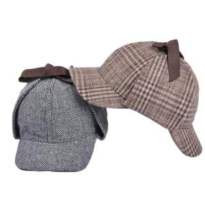 シャーロックホームズ＊キャスケット ハンチング帽グレー