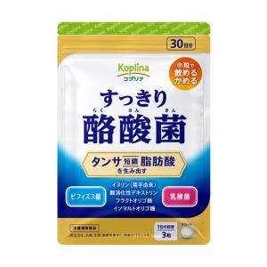 すっきり酪酸菌 90粒 1袋30日分【軽やかなカラダづくり/1日3粒/タンサ脂肪酸を生み出す/酪酸菌/ビフィズス菌/乳酸菌/イヌリン】